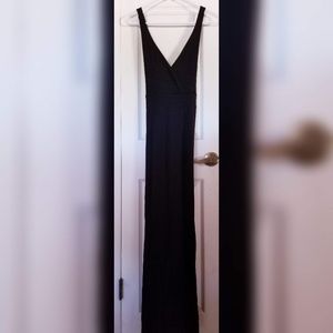 Impressions Black Crossover Maxi Dress L